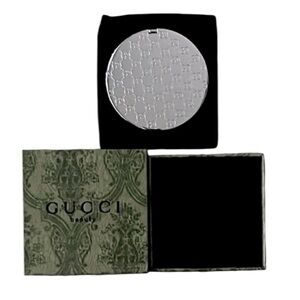 Gucci Silver Embossed Compact Mirror